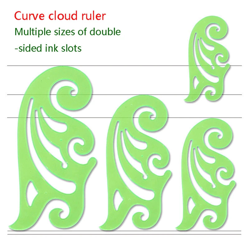 

Curve Plate Multi Shaped Plastic Ruler Painting Drawing Template Curve Pattern Ruler Art Student Stationery Office Supplies