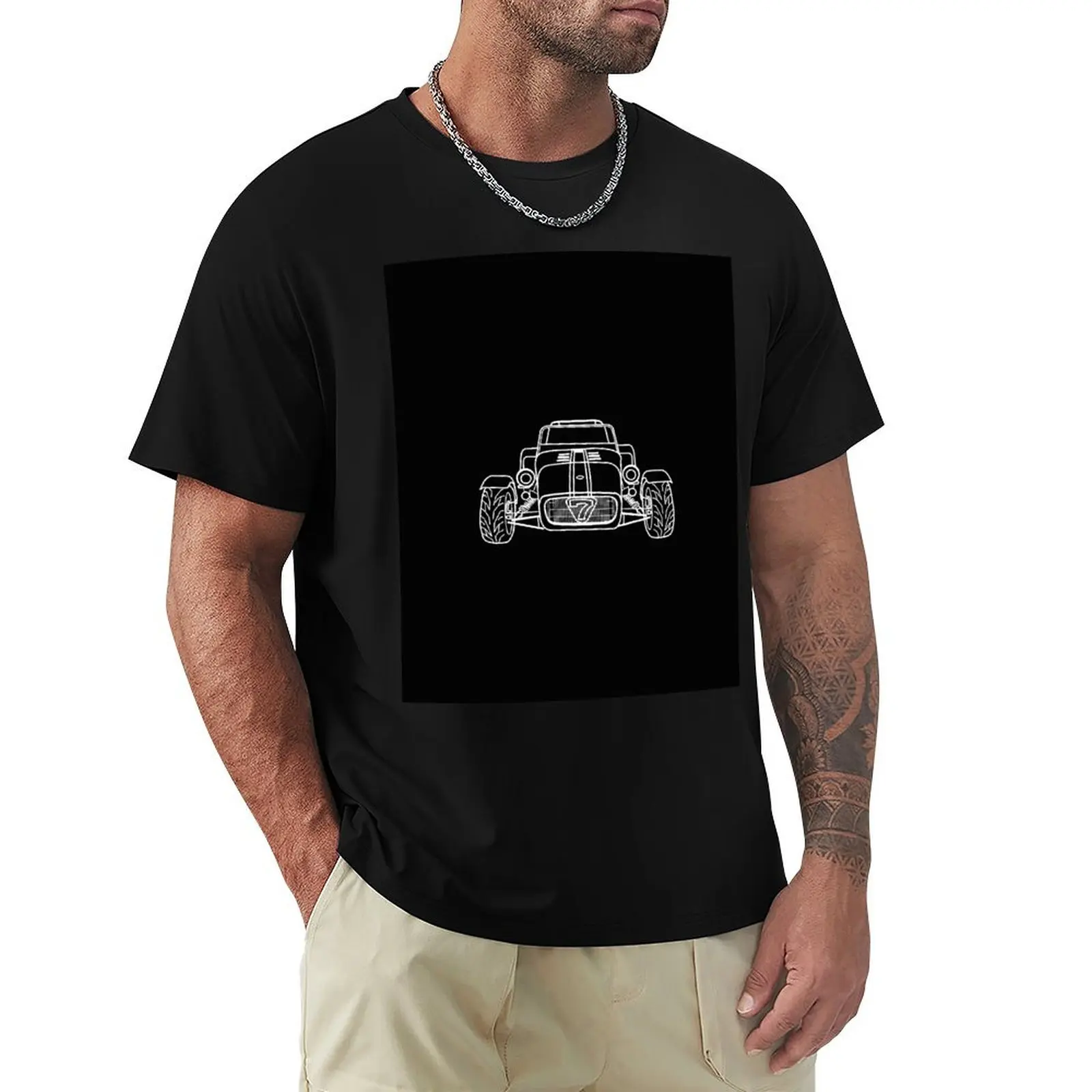 Фото Футболка Caterham Super 7 в стиле Urban Casual, свободного кроя №1