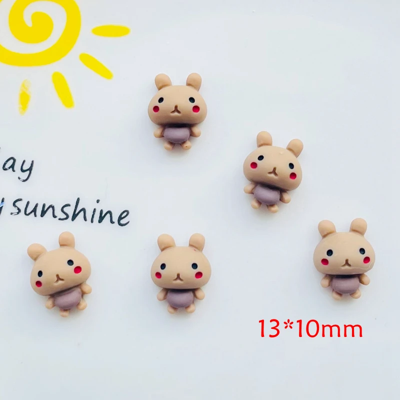 20 шт. новый милый мини-кролик из смолы 13*10 мм фотоальбом Kawaii DIY украшения