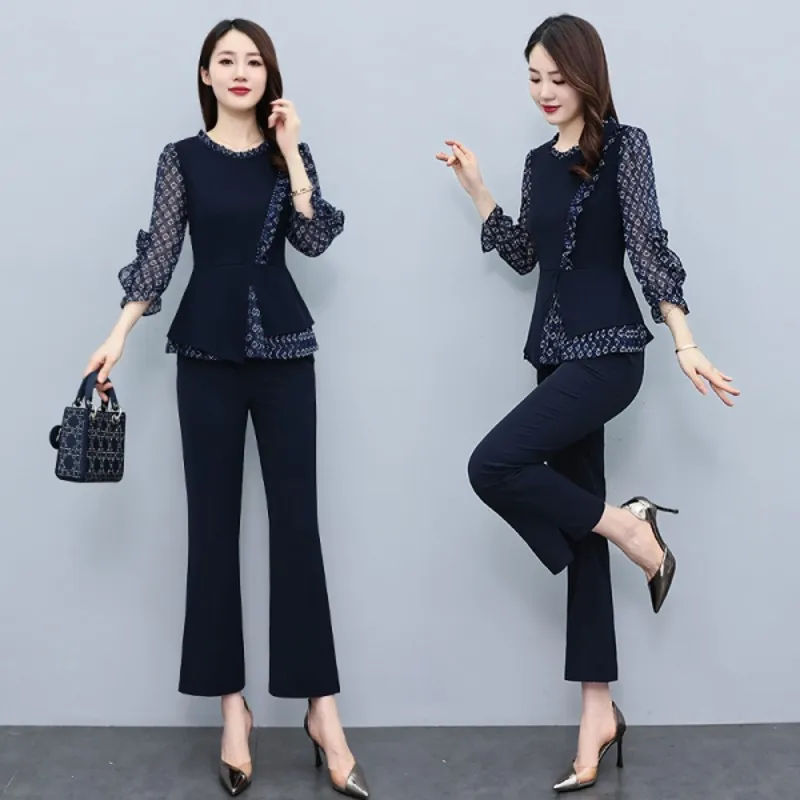 

Professional Suit 2022 New Summer Women's Casual Fashion Temperament High-End Professional Two-Piece Suit
