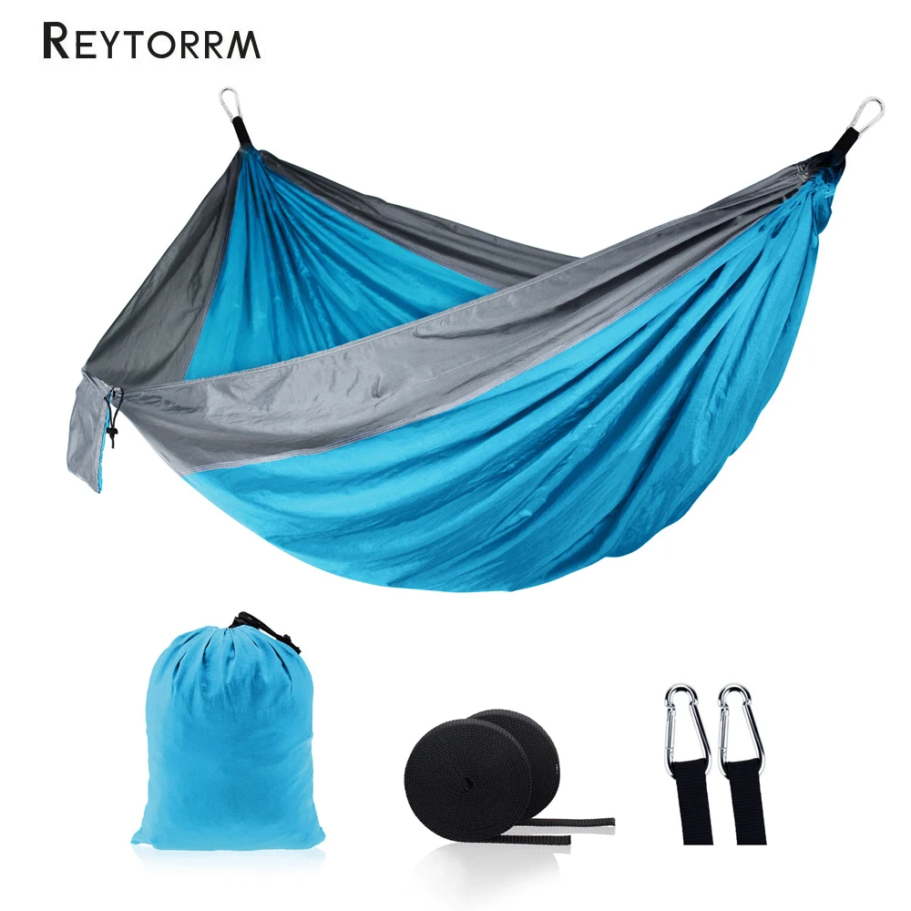 

Outdoor Camping Survival Hammock 260*140cm Portable Durable Ultralight Nylon Parachute Hammock For 1-2 Person Hanging bed Travel