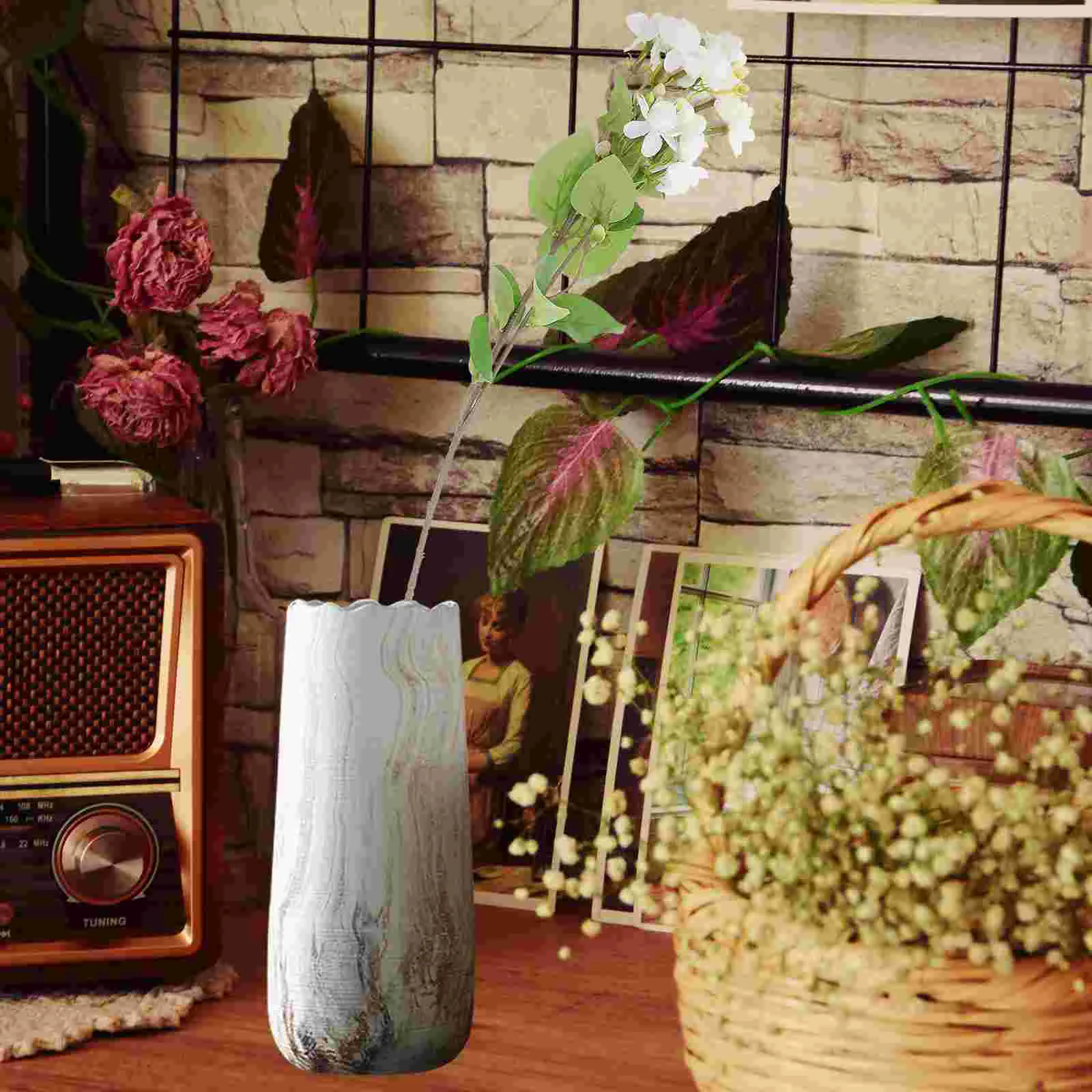 

Simulation Flower Table Centerpiece Realistic Flower Decor Fake Flower for Party Table Decoration