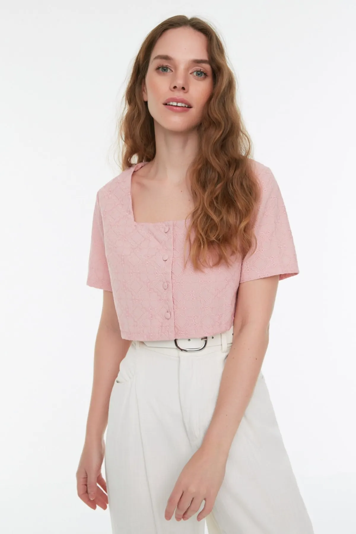 Women's Summer Crop Top Blouse Powder Crop Blouse Summer Women Casual Tank Top Vest Blouse