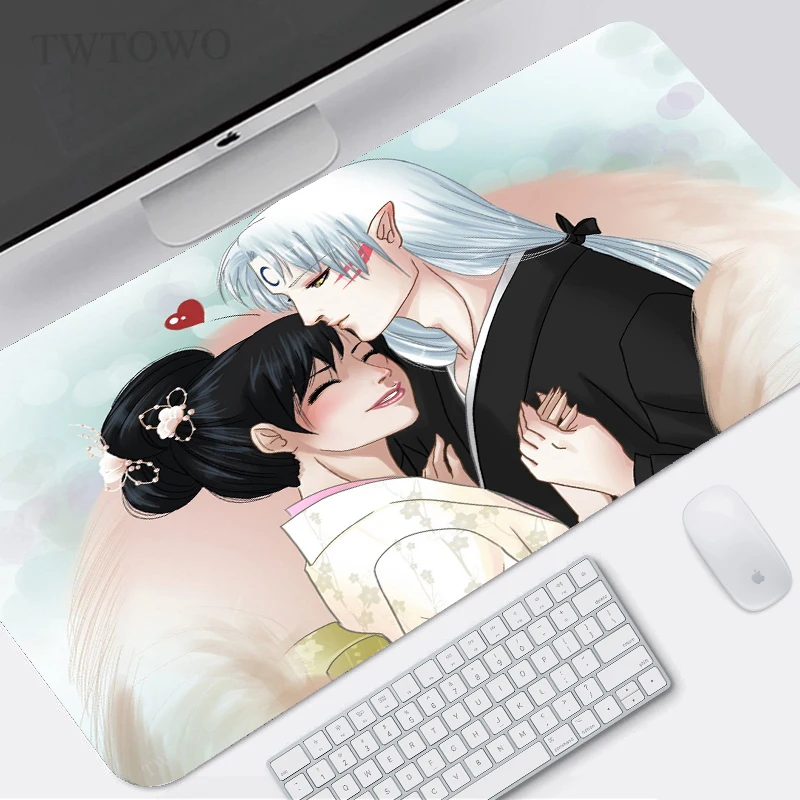 

Inuyasha Mouse Pad Gaming XL Custom Home HD New Mousepad XXL Mouse Mat Desk Mats Office Anti Slip Natural Rubber PC Mouse Mat