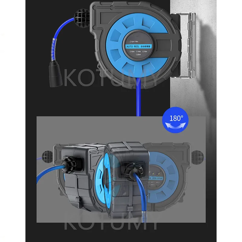 Портативная вращающаяся катушка для шланга охладителя сада авторемонтная