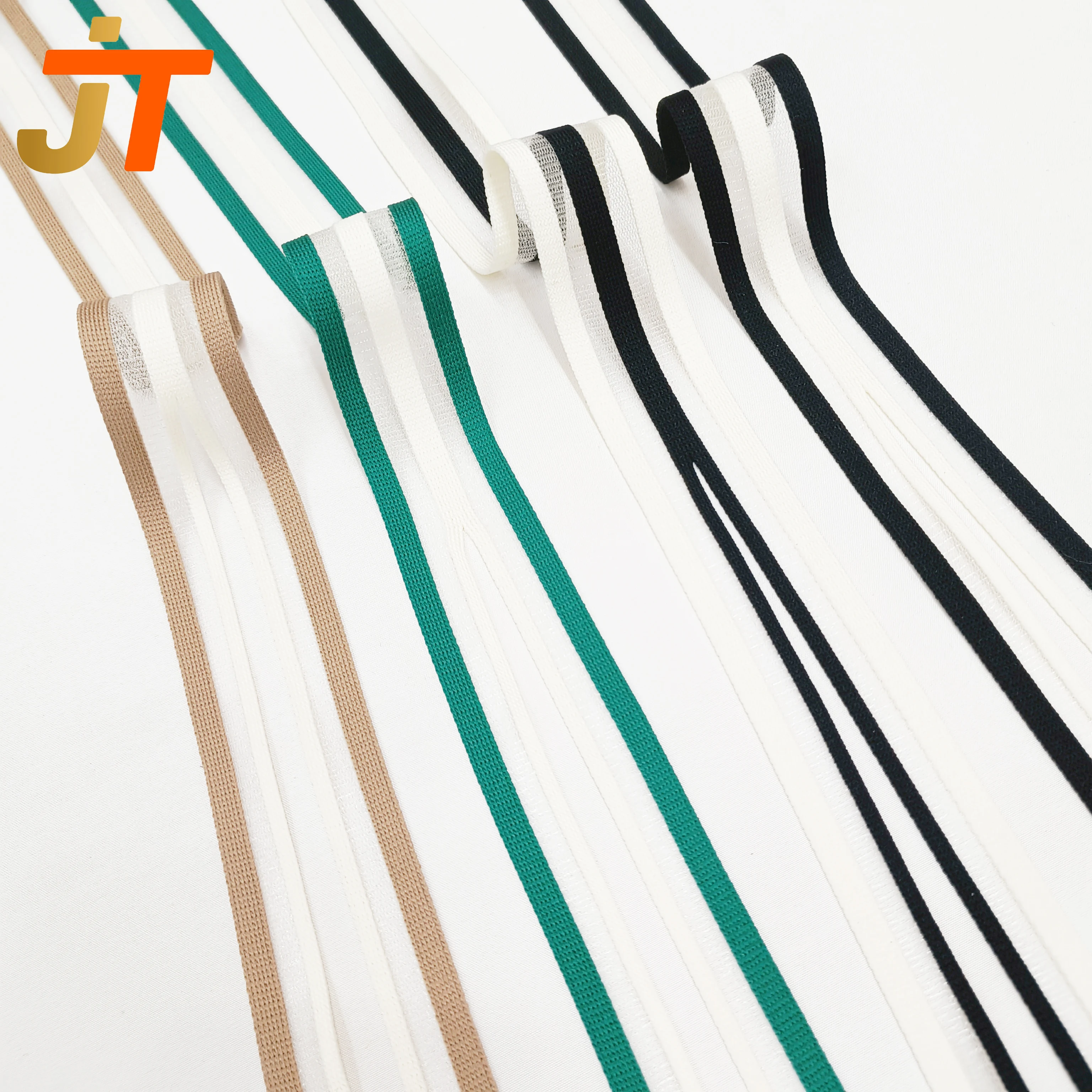Тесьма JIETAI с блестящей проволокой, ребристая лента для одежды, аксессуар от кутюр, лента «сделай сам», цветной ремешок для шитья