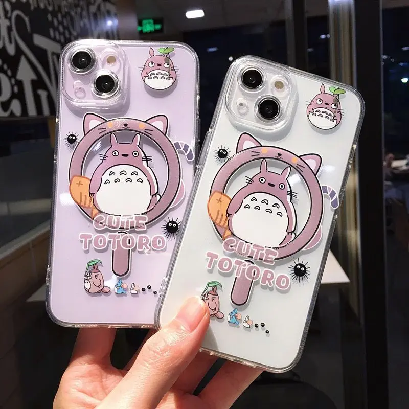 Чехол для телефона Cartoon My N-Neighbors Totoros Magsafe Samsung Galaxy S24 S23 S22 S21 S20 FE Plus Ultra 5G мягкий