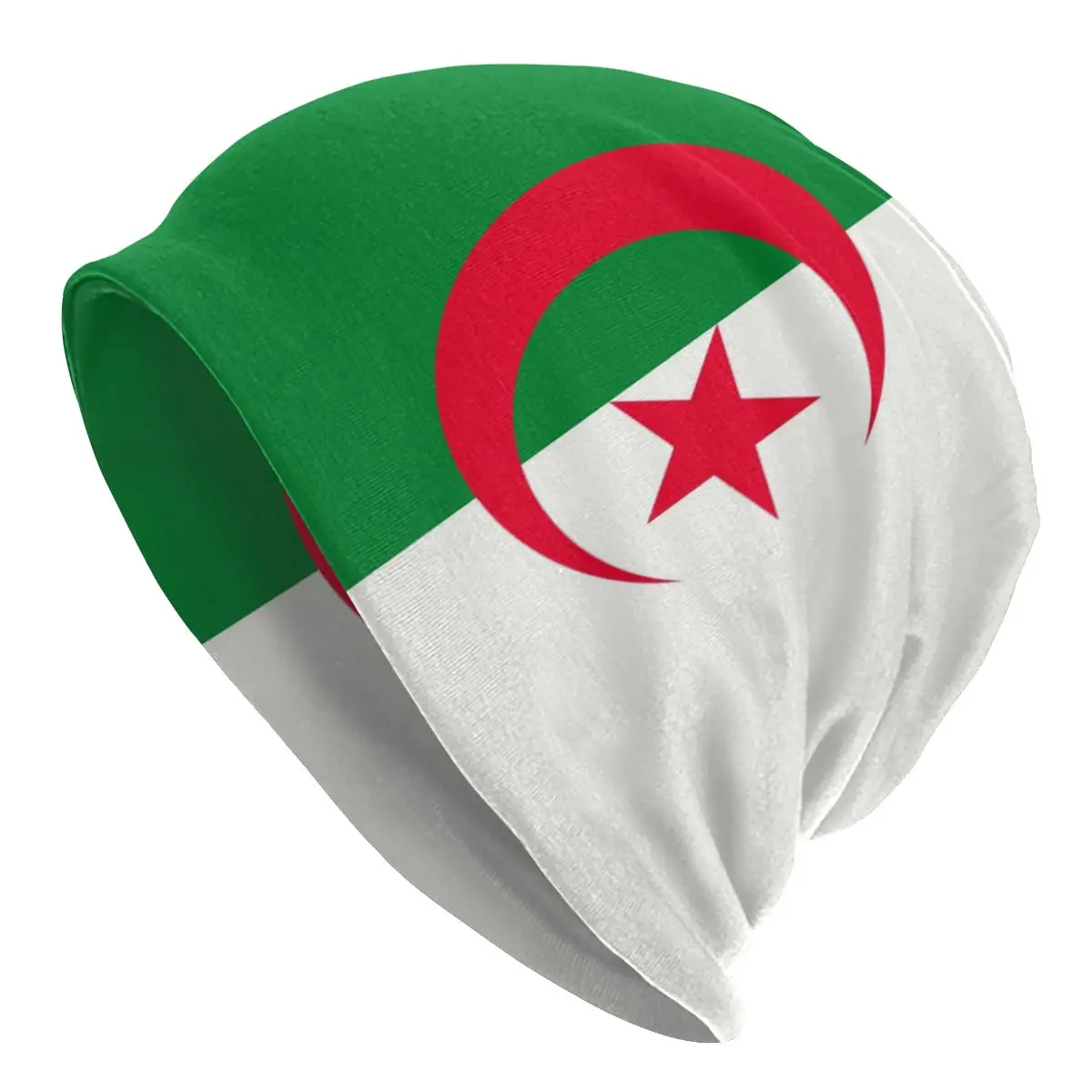 

Unisex Winter Warm Bonnet Homme Knit Hats Hip Hop Algeria Flag Beanie Cap Outdoor Beanies Caps For Men Women