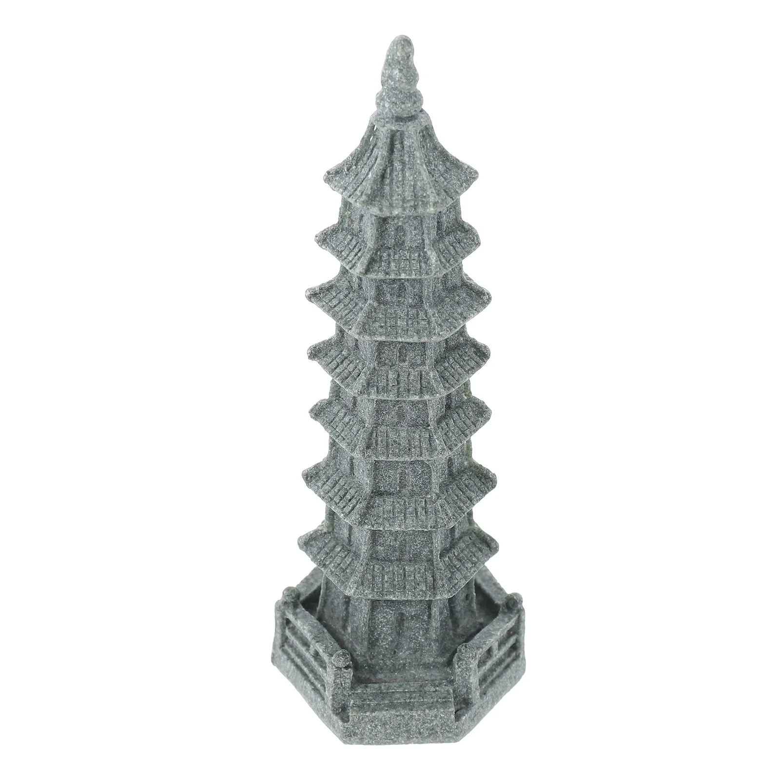 

Simulated Wenchang Tower Pagoda Statue Decor Garden Shape Zen Statues Outdoor Gardening Ornaments Tabletop Decorations Model