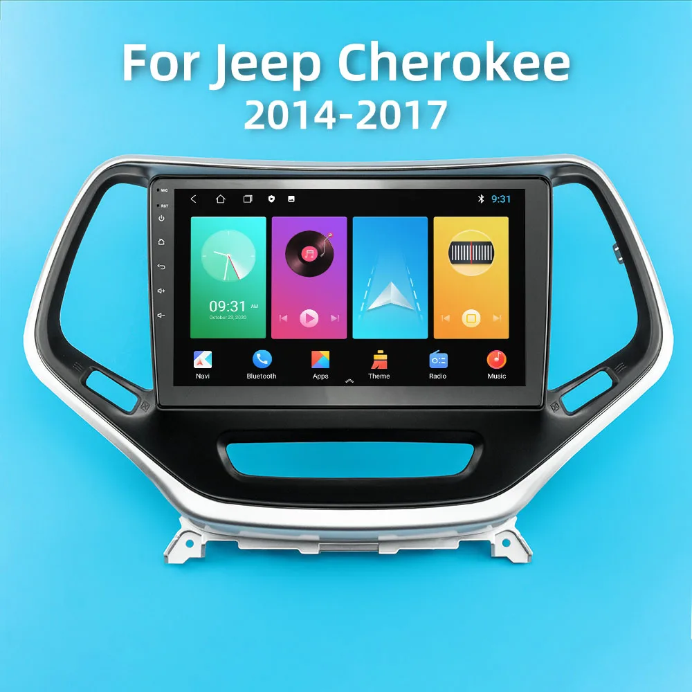 

Автомагнитола 2 Din на Android, стерео для Jeep Cherokee 5 KL 2014-2018, 10,1 дюйма, мультимедийный плеер, навигация, GPS, Авторадио, головное устройство