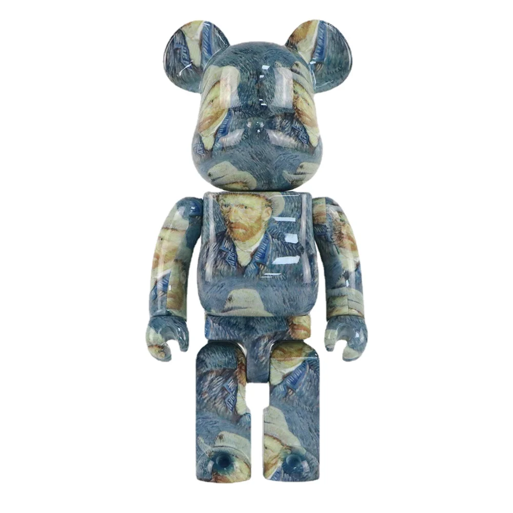 

28cm Be@rbricklys 400％ Bearbrick Toy Starry Night Van Gogh 400％ Bear Model Toy Present Art Collection GiftsToy