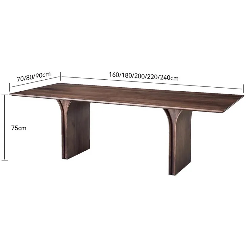 Деревянный обеденный стол дизайнерская кофейная прямоугольная мебель для дома