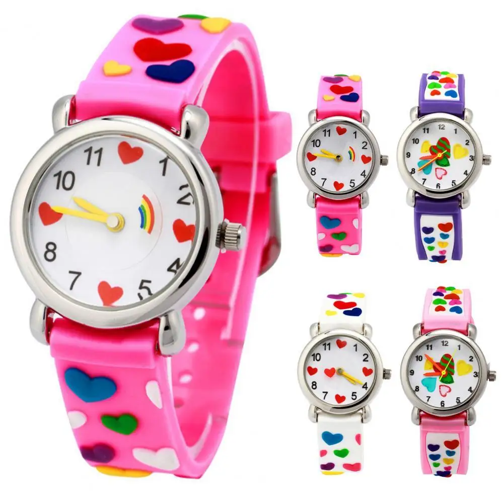 Детские наручные часы, потрясающие кварцевые часы, водонепроницаемые, не выцветающие, детские наручные часы для девочек, Мультяшные часы, д...