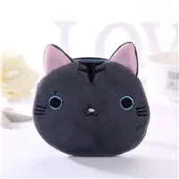 Мини кошелек с милым котом из мультфильма плюшевый женский для монет держатель