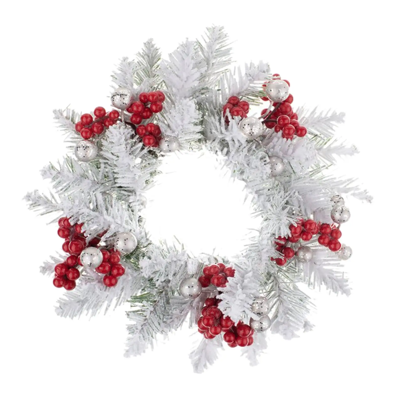 Christmas Candle Wreath Candles Holder Creative Rustic Garland Wreath for Table Centerpiece Xmas Fireplace Holiday Thanksgiving images - 6