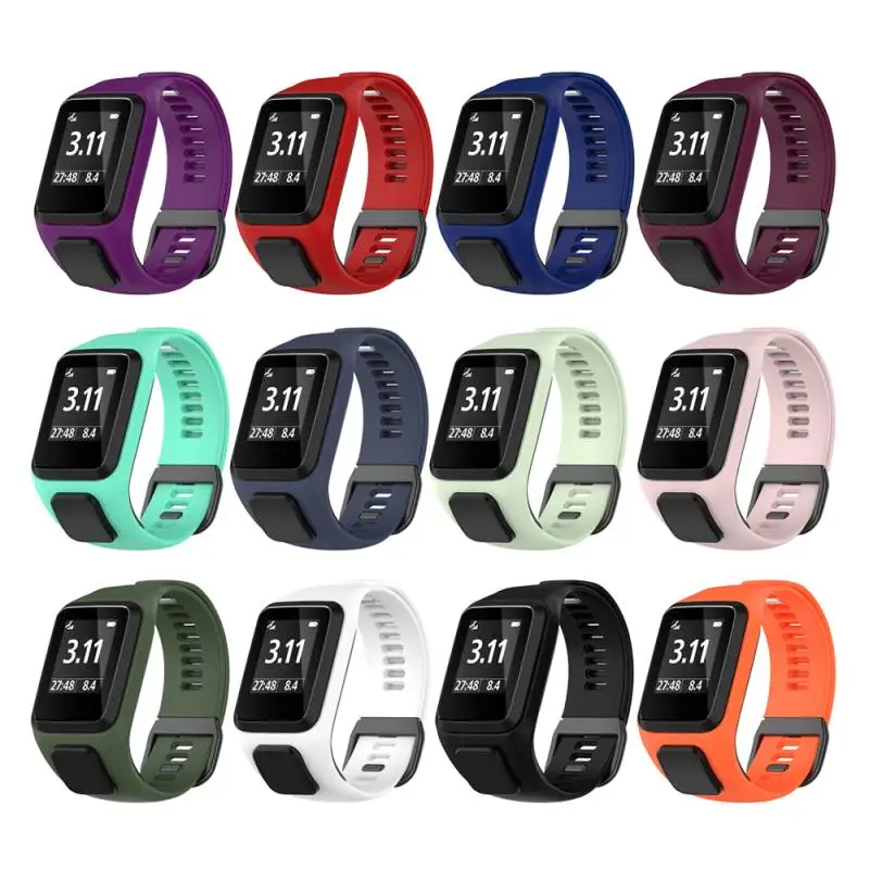 2022 силиконовый сменный ремешок на запястье для TomTom Runner 2 3 Spark GPS спортивные умные