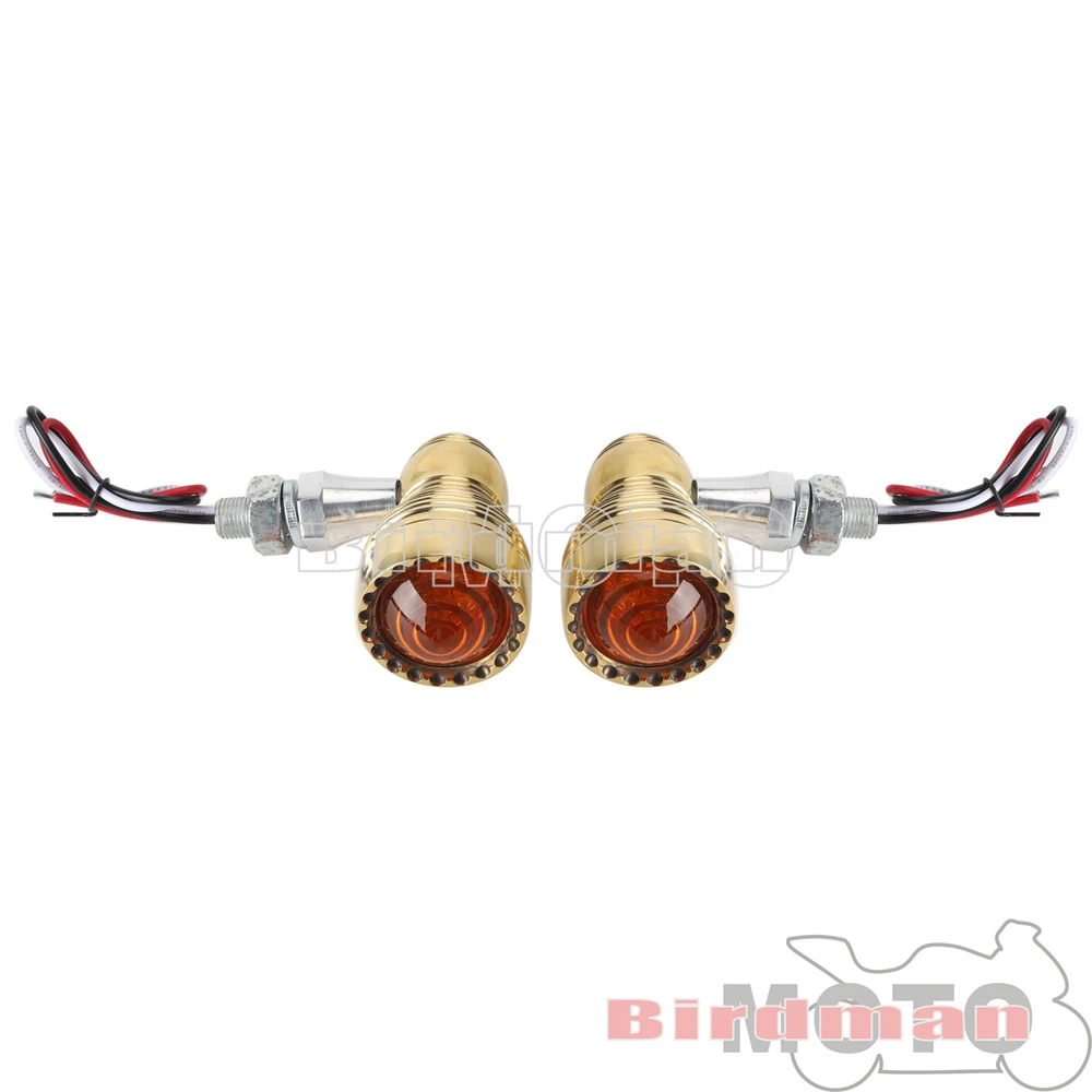 Латунный СВЕТОДИОДНЫЙ индикатор поворота для мотоцикла дальний/ближний свет