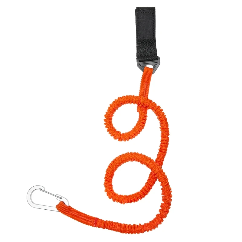 

Safe Fishing Rods Cord Ropes Replacement Kayak Canoe Lanyard Folding Coiled Paddle Leash With Carabiner Boat Accessories