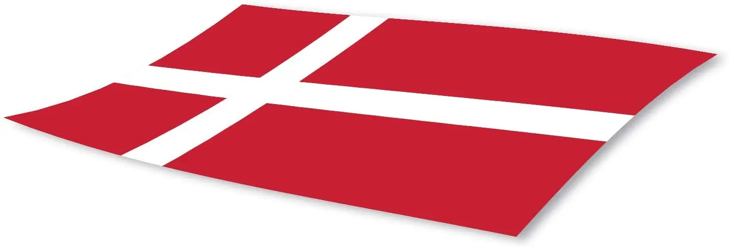 Датский флаг автомобильная наклейка подходит для компьютера стикер на колесиках