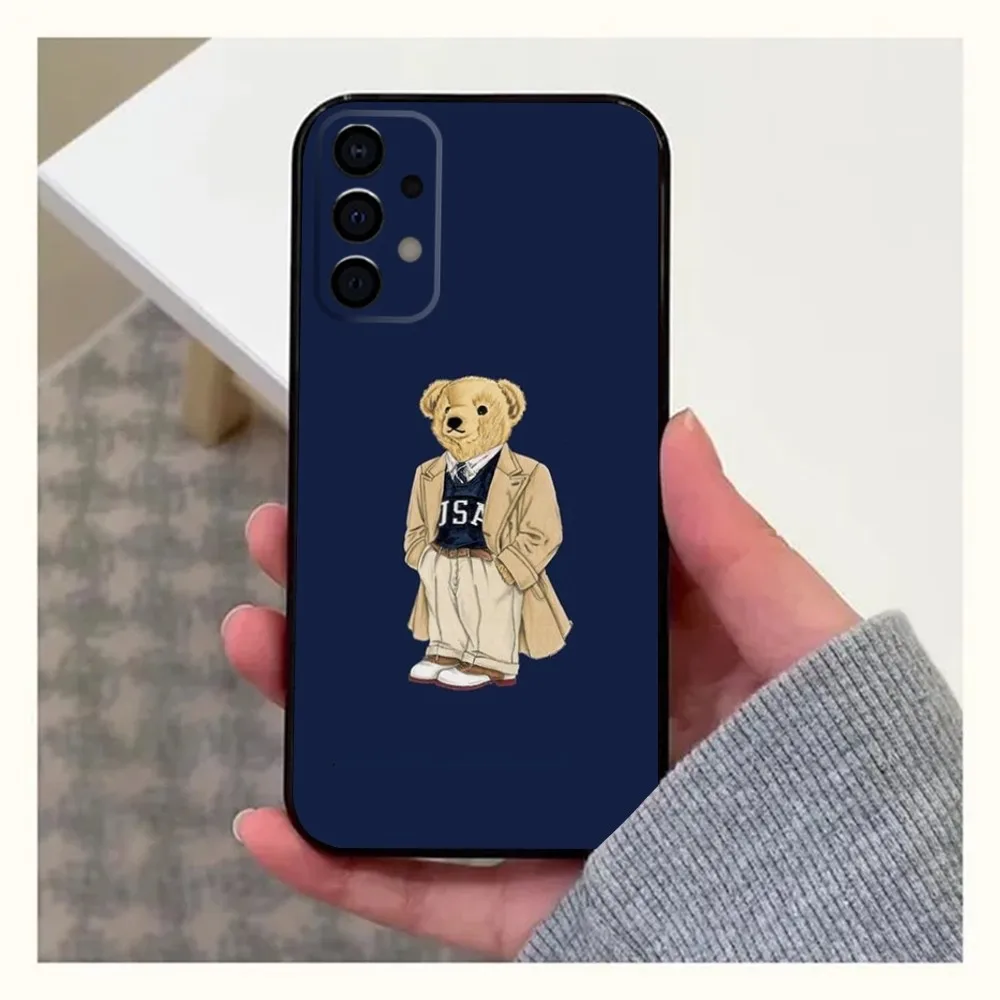 Модный чехол для телефона B-Baron F-Filou Bear Samsung Galaxy A20 A21s A22 A31 A32 A52 A53 A72 73 A80 A91 Мягкий