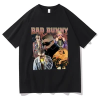 2022 new hip hop singer bad bunny oversized graphic print tshirt regular mens tops men women brand harajuku tees unisex t shirts