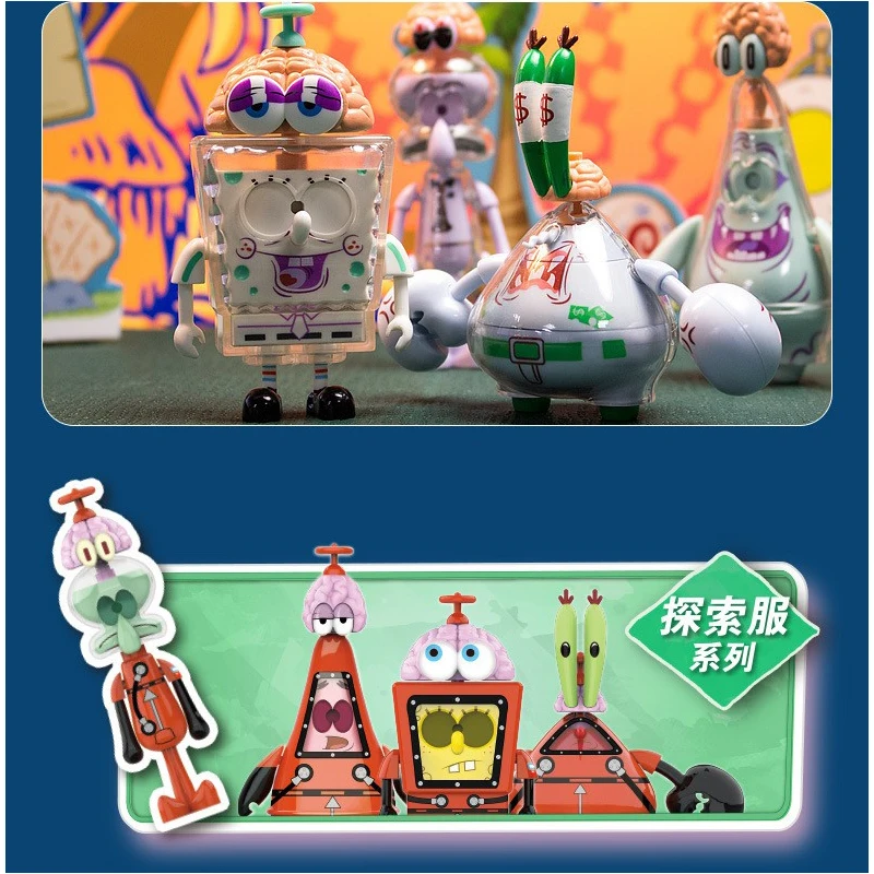 Губка Боб Квадратные Штаны экшн-фигурки сборные блоки Рождественская серия