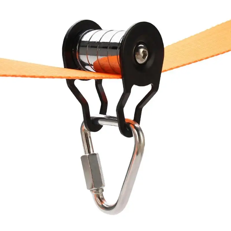 

Pulley For Slider Slackline Steel Pulley For Slackline Rope Sturdy Strong Load Bearing Training Supplies With 5 Rollers