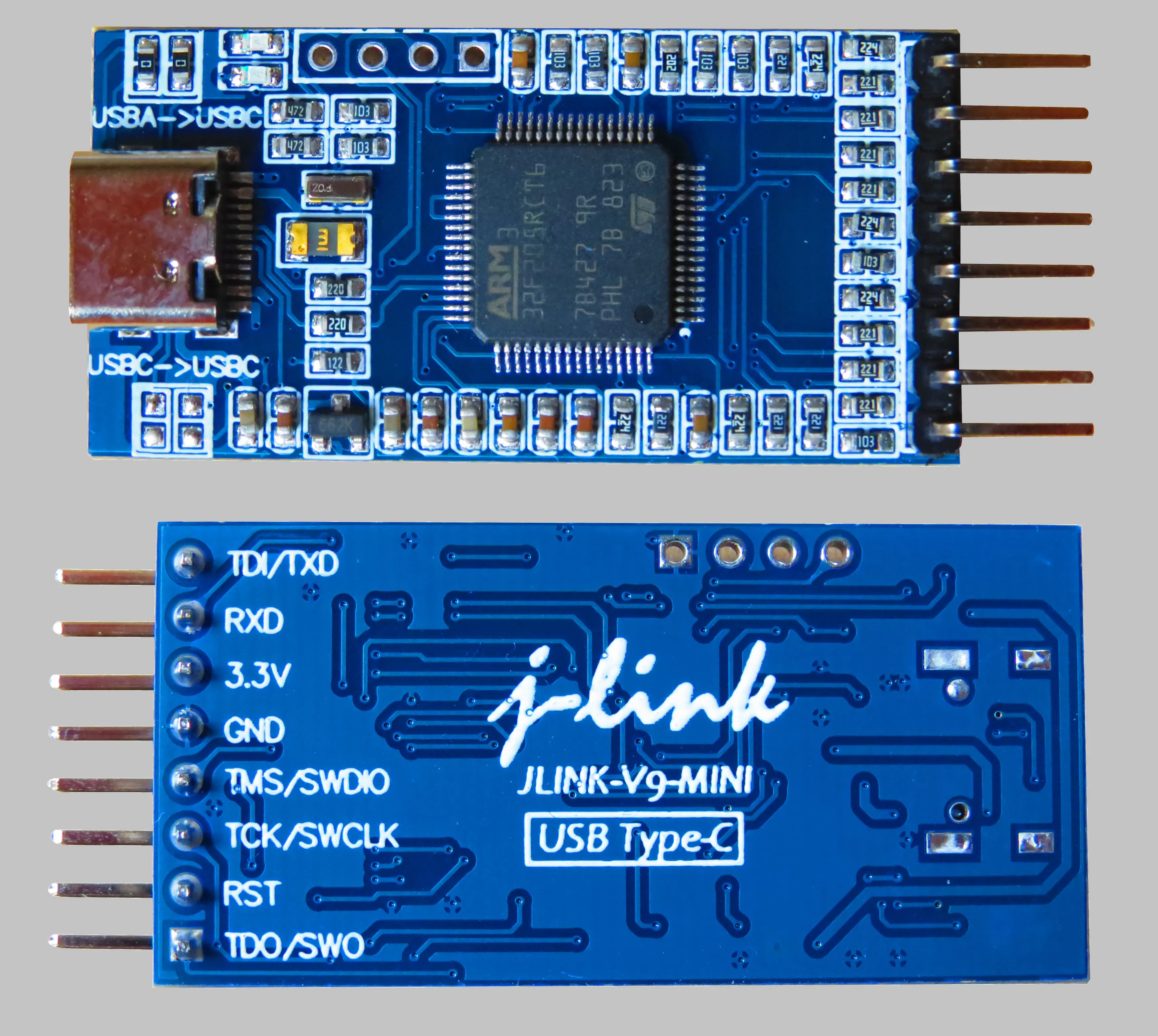 JLINK V9 MINI Emulator J-LINK Automatic Firmware Upgrade TypeC Debugger Type-C Mini V9