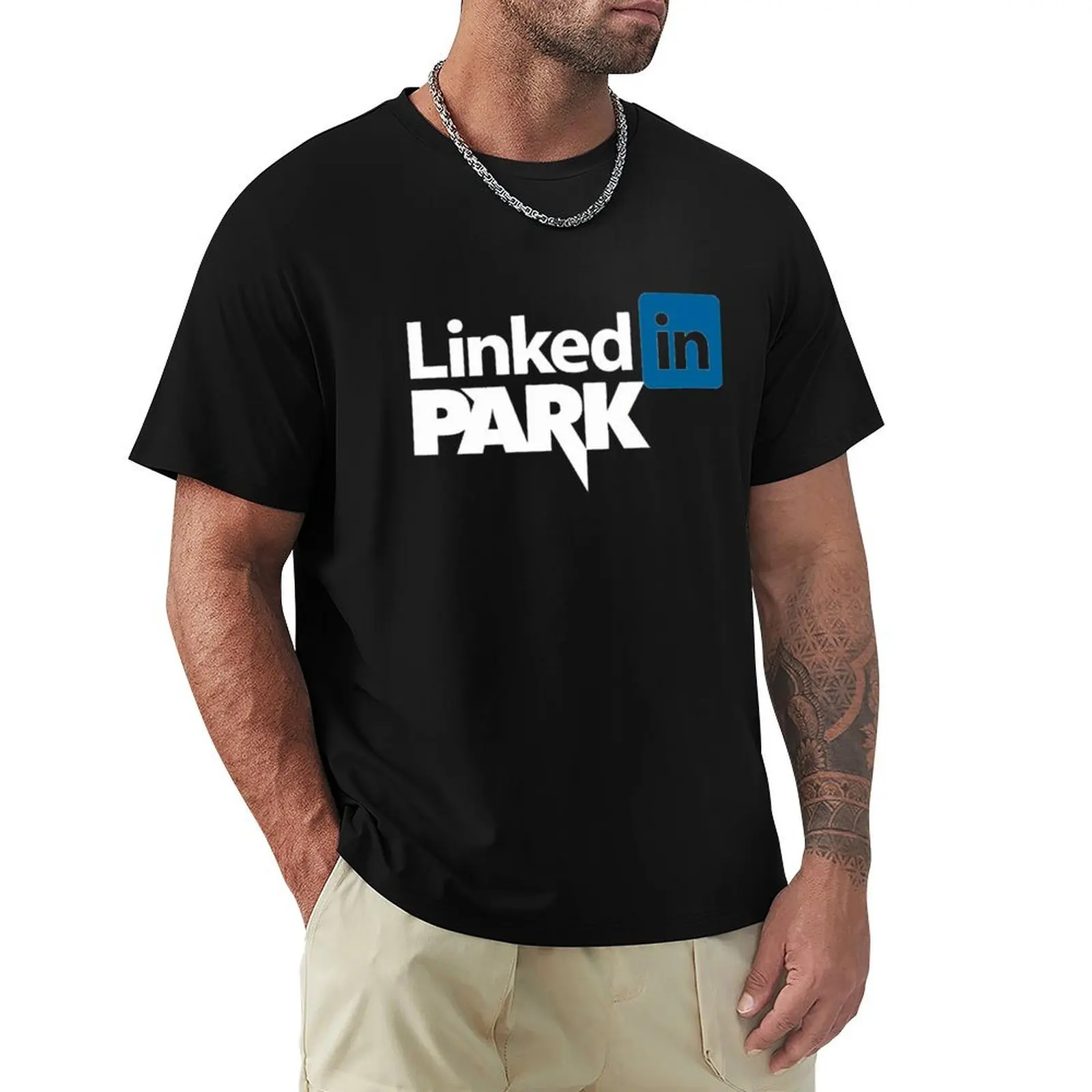 Футболка LinkedIN Park черные футболки с рисунком топы футболка на заказ мужские в