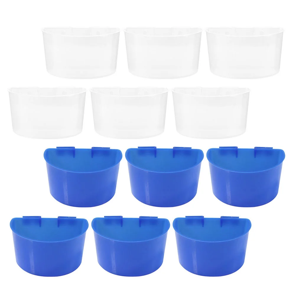 

Bird Feeder Cagefeeding Birds Trough Bowlpet Hanging Watertray House Parrot Simple Groove Pigeon Container Storage Station Hook