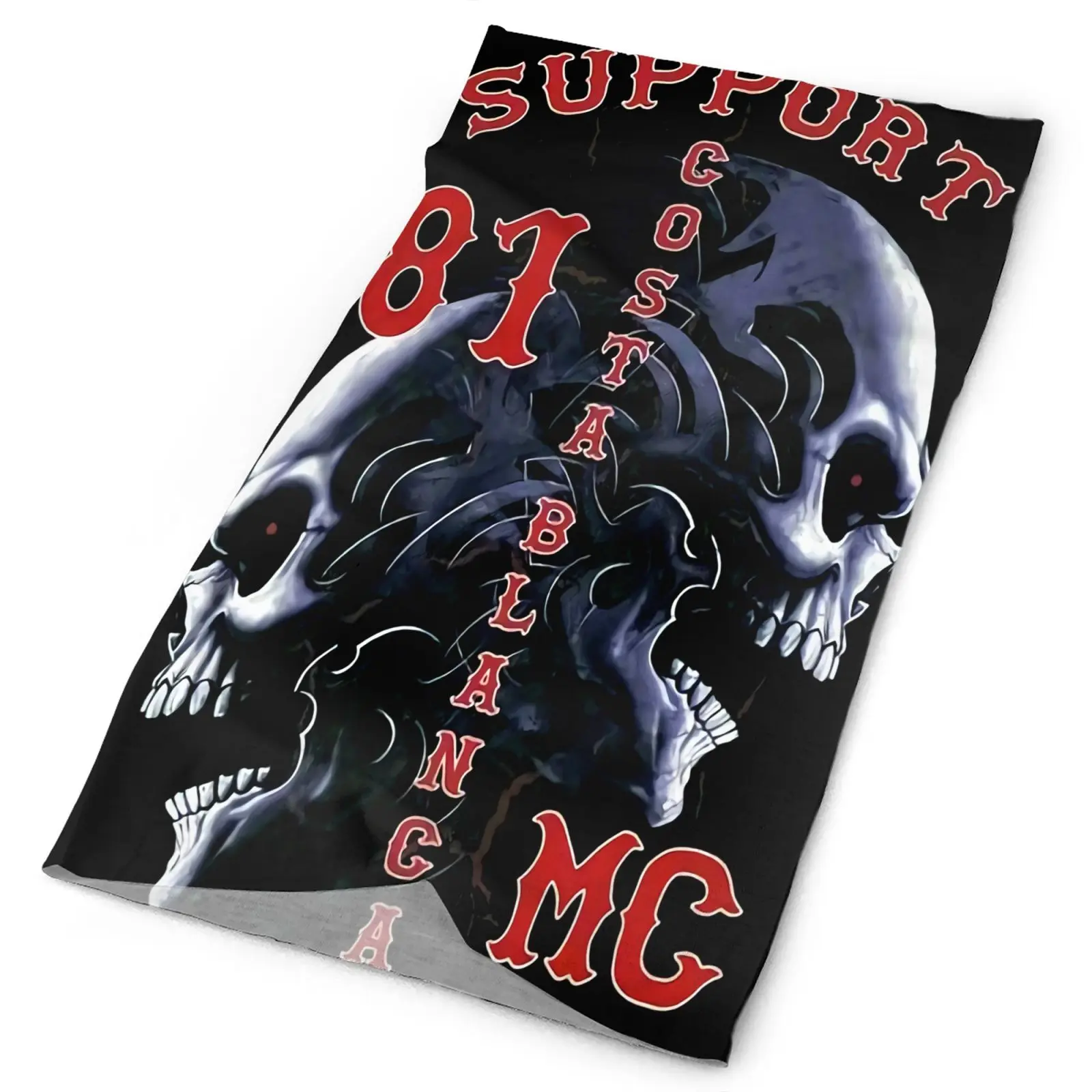 

01 Support81 Hells Angels Tribal Scull Men's Bandana Mask For Face Balaclava Hat Helmet Ski Tourism Scarf Neck Warmer Kaffiyeh