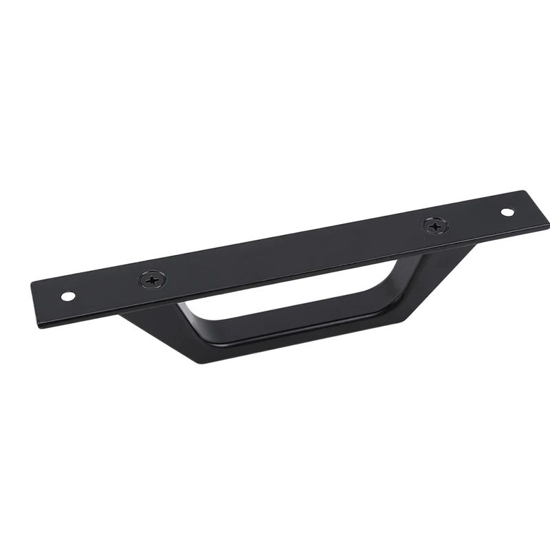 Черные дверные ручки из алюминиевого сплава для балкона, ручка для мебели серебристого и белого цвета, дверная фурнитура, 1 шт.