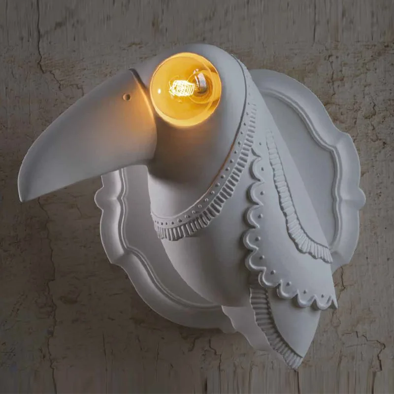 

Modern Led Wall Lamp Bird Resin Wall Lamps For Living Room Bedside Corridor Decor Lighting Nordic Home Bathroom Mirror Lights