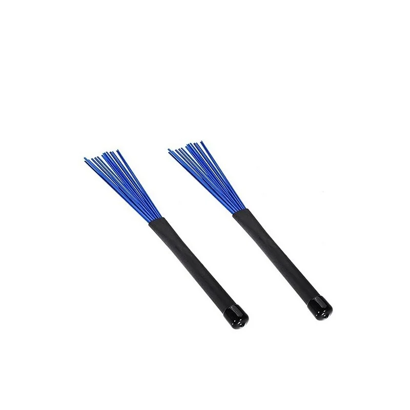 

1 Pair Retractable Rubber Handles Jazz Drum Brushes Sticks Nylon 32CM Cleaning Brushes
