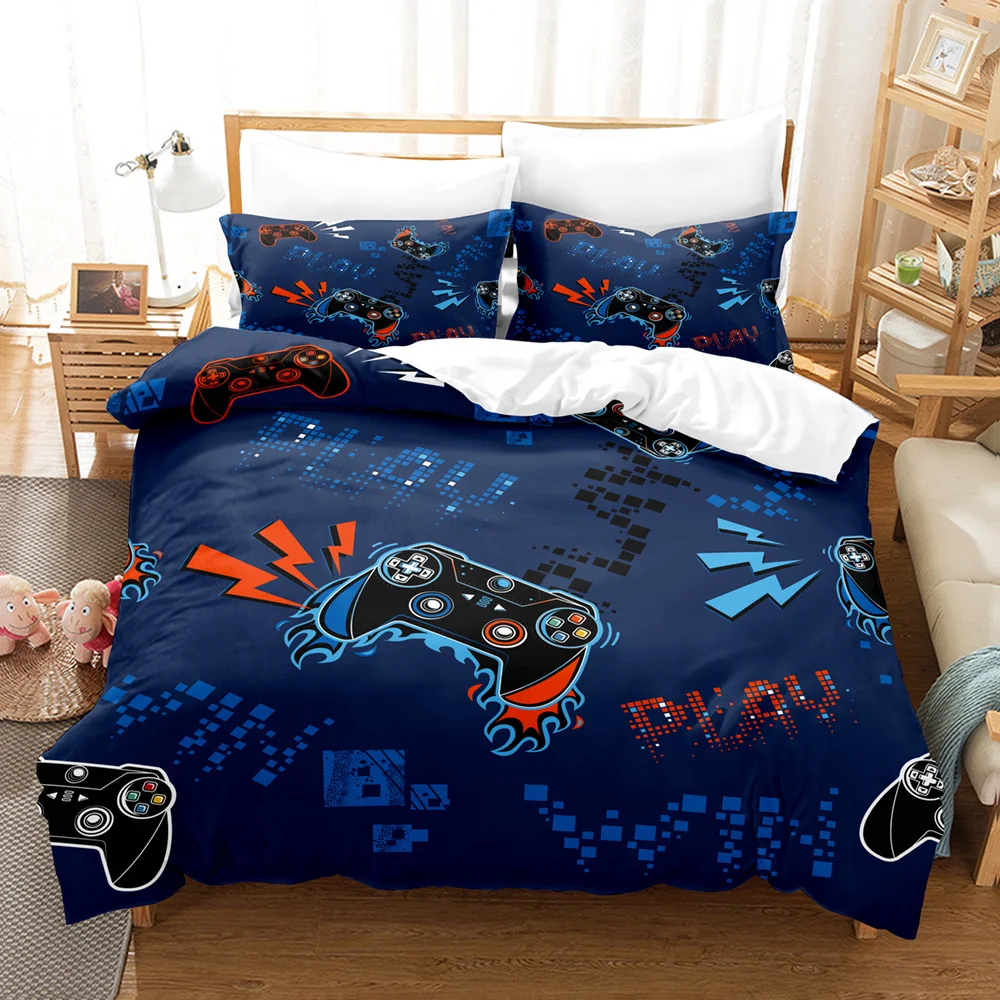 

Bedding Set Single Twin Full Queen King Size Game Personality Bed Set Aldult Kid Bedroom Duvetcover Sets 3D Print 035