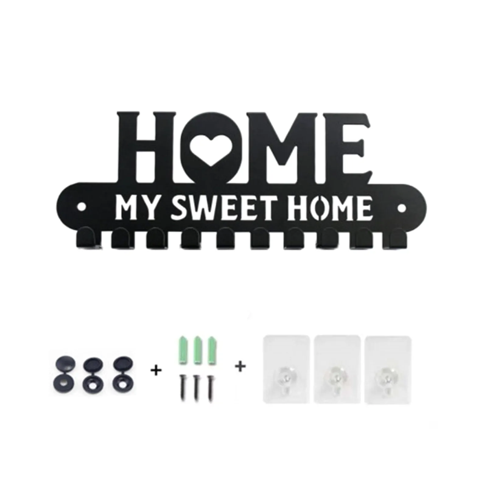 

Металлическая Вешалка для ключей, легкая в установке легкая вешалка для одежды против выцветания, прочный металлический держатель для вход...