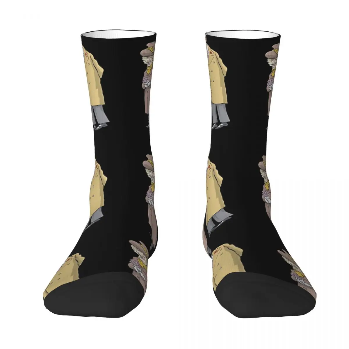 

Royals Charles And Camilla Sock Socks Men Women Polyester Stockings Customizable Funny