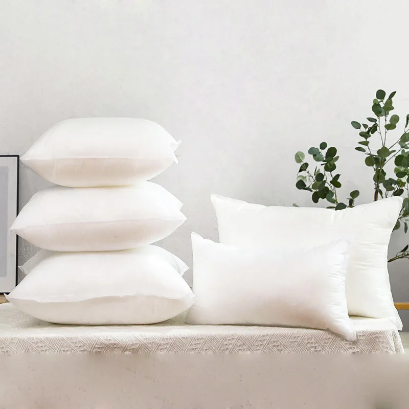 

30x30/35x35/40x40/45x45/50x50/50x50cm Padding Cushion Filling Standard White Pillow Soft Decor Seat Home Interior Cushion Core