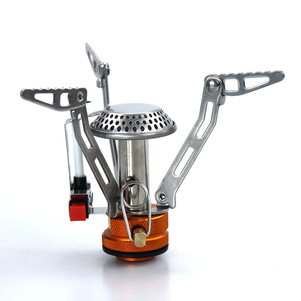 

Outdoor Picnic Gas Burner Portable Backpack Camping Hiking Mini Stove Cooker Integrated Ultra-light Alkane Gas Stove Fire Stove