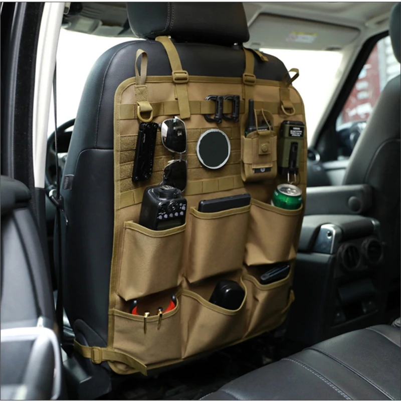 

Car Organizer Seat Back Storage Bag Multifunction Camo Hanging Bags Car Stowing Tidying Pocket Interior Accessories 1 Piece