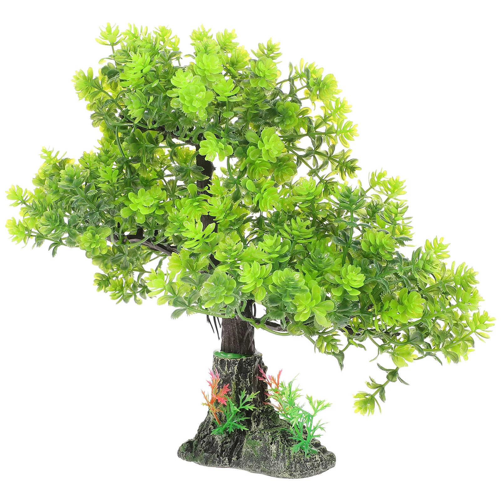

Aquarium Decor Fish Tanktree Fake Resin Small Desktop Decorative Household Accessories Realistic Compactartificial Bonsai