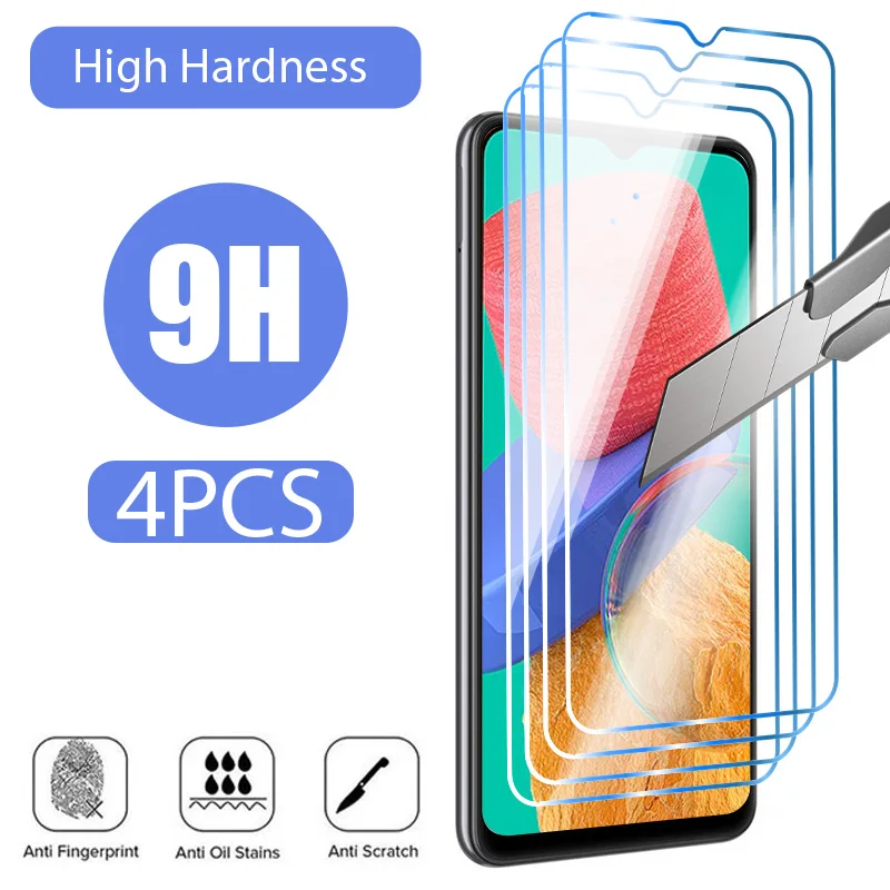 4 шт. закаленное стекло для OPPO A74 5G A54 A52 защита для экрана для OPPO A72 A53 A9 A5 2020 защитное стекло