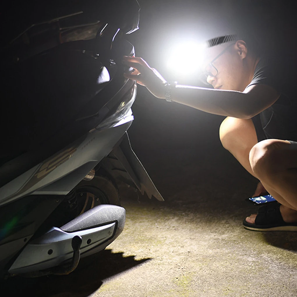 

6 Modes Brightness USB Headlight Emergency Lighting Lamp Flashlight Hiking & Camping Gear Essentials