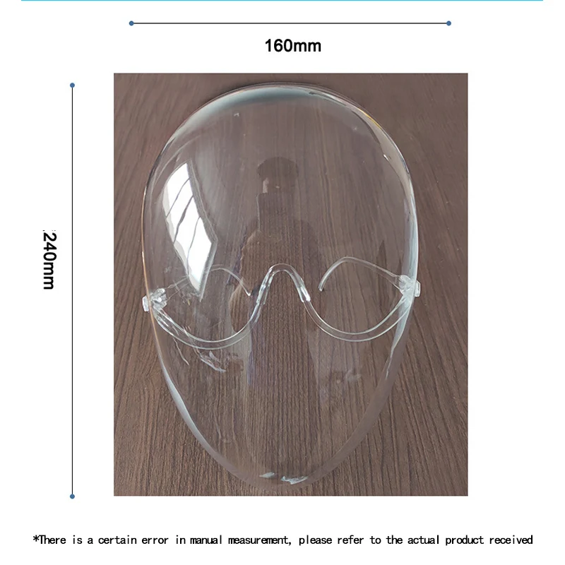 Противотуманный щит для лица прозрачная Защитная искусственная защита от