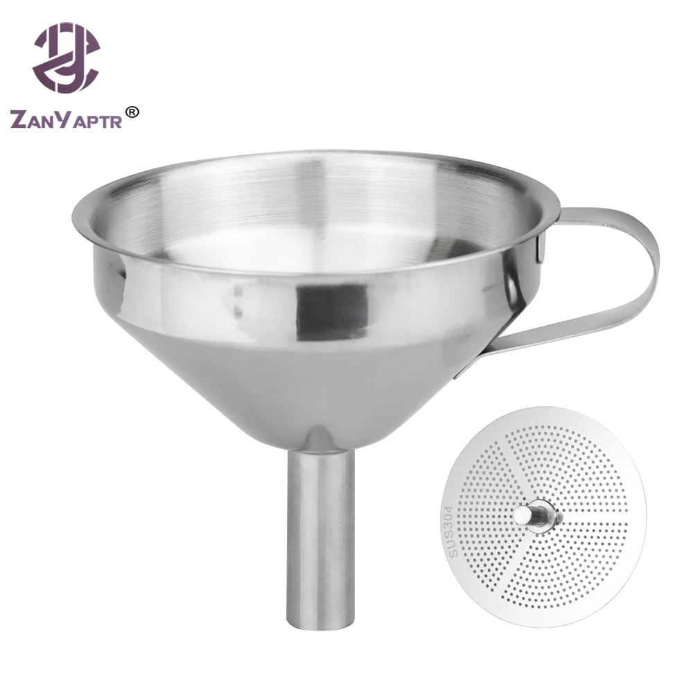 

304 Stainless Steel Double-Strainer Kitchen Oil Liquid Funnel 3D Resin Filter Funnel Cup for SLA/DLP/LCD UV 3D Printing