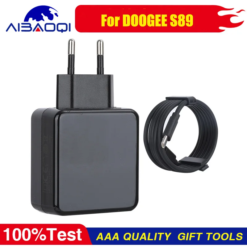 100% оригинальный новый официальный адаптер для быстрой зарядки DOOGEE S89 + USB-кабель для передачи данных