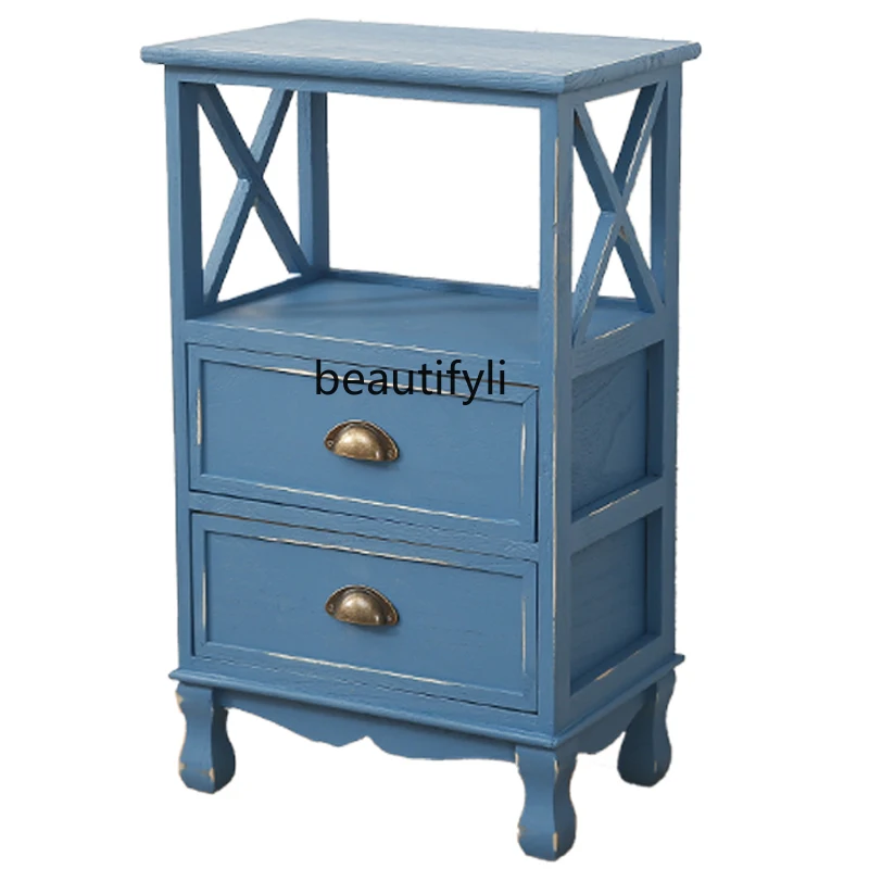 

HJ Simple Modern Storage Drawer Locker Multi-Functional Balcony Bedside Cabinet