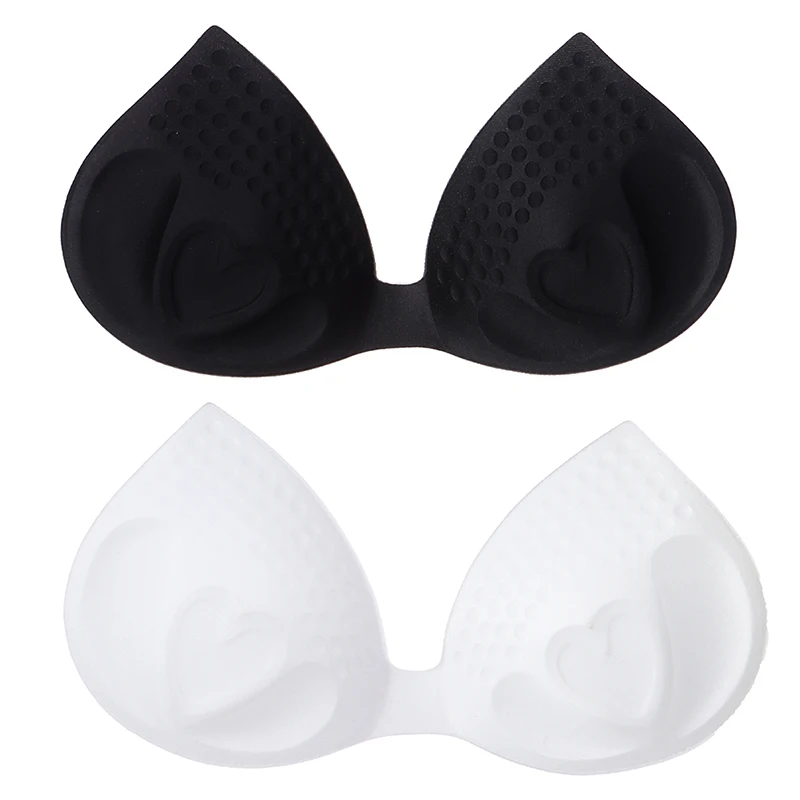 

Thick Heart Sponge Bra Pads Push Up Breast Removeable Bra Padding Inserts Cups For Swimsuit Bikini Padding Invisible Padded