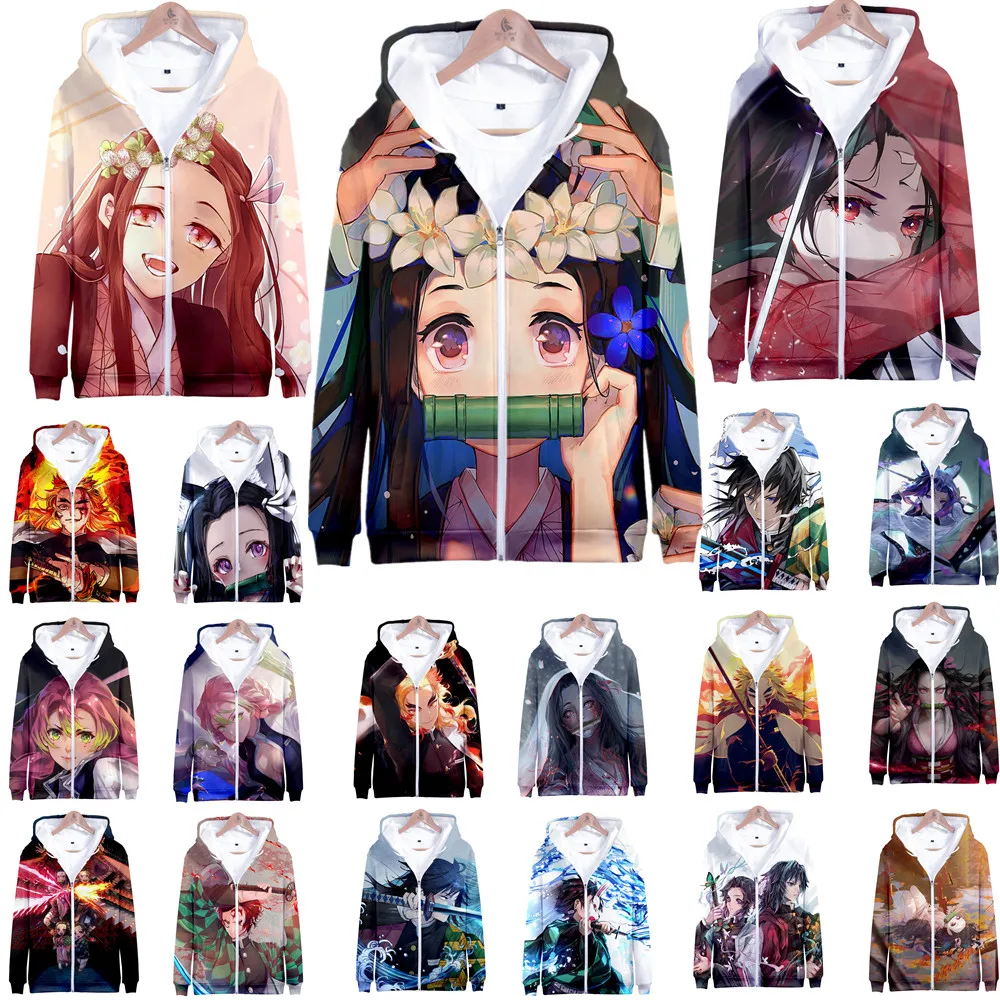

Anime Demon Slayer Kimetsu no Yaiba 3D Hoodies Sweatshirts Men Women Hoodie harajuku Sweatshirts Boys Girls Tracksuits Clothes