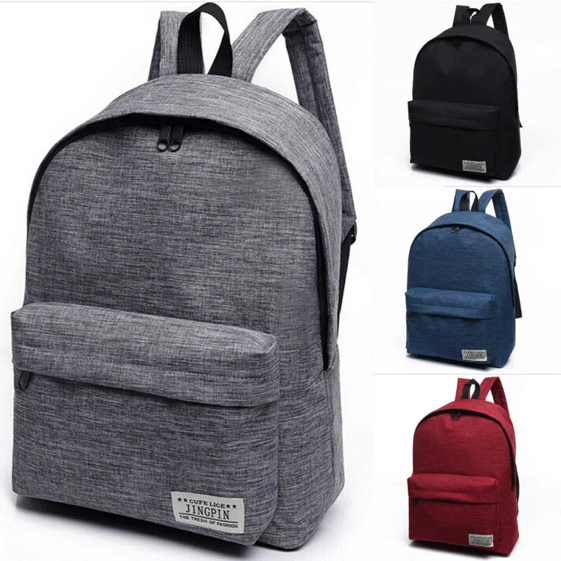 

Men Male Canvas Backpack Gray Casual Rucksacks 15inch Laptop Backpacks College Student School Bag Backpack Women Mochila